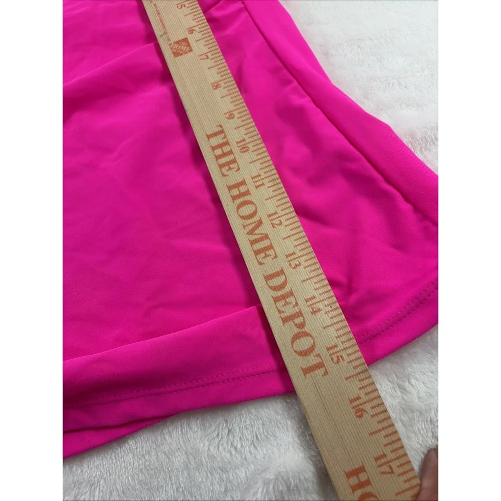 Beachsissi Hot‎ Pink Bandeau Tankini Set NWT Two Piece Swimsuit Colorblock XL